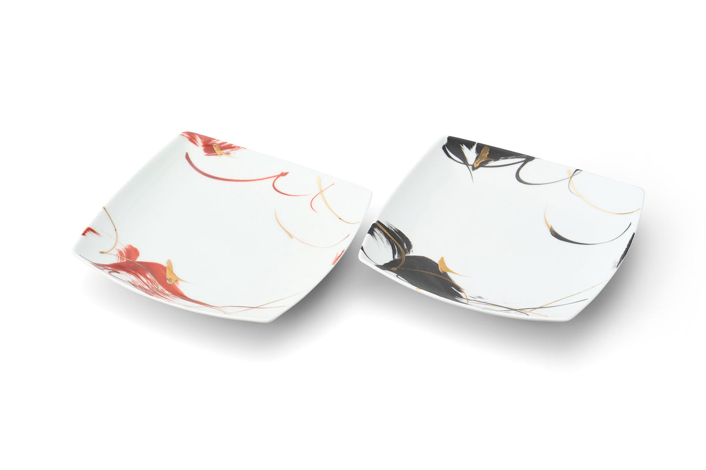 Black brushed brunch plate