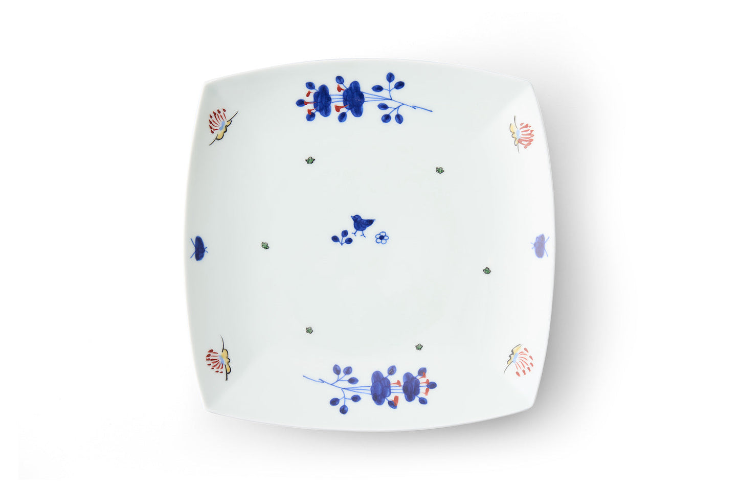 Brocade arabesque square 23cm plate