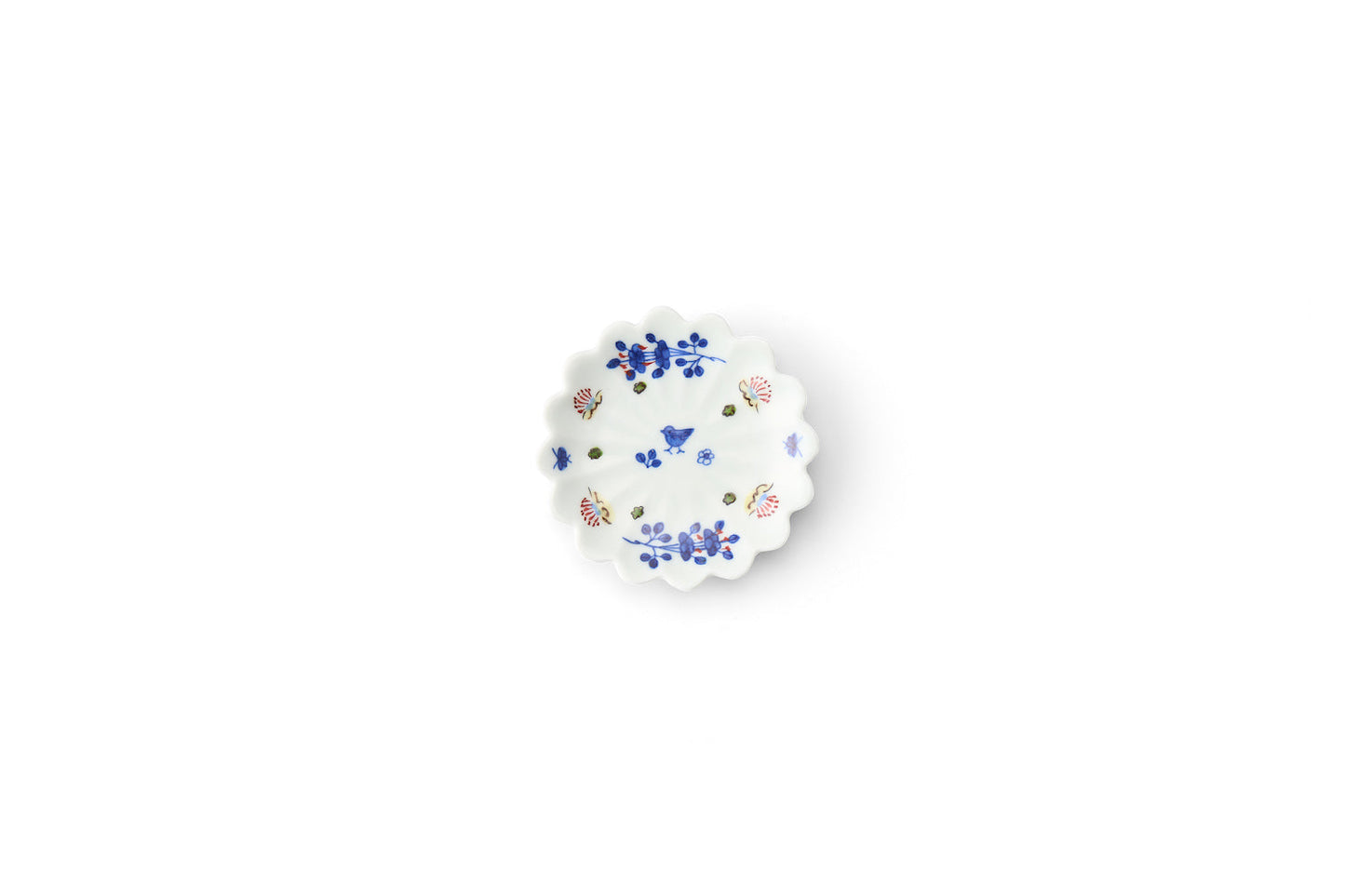 Brocade Arabesque Sword Chrysanthemum Small Plate 9.5cm