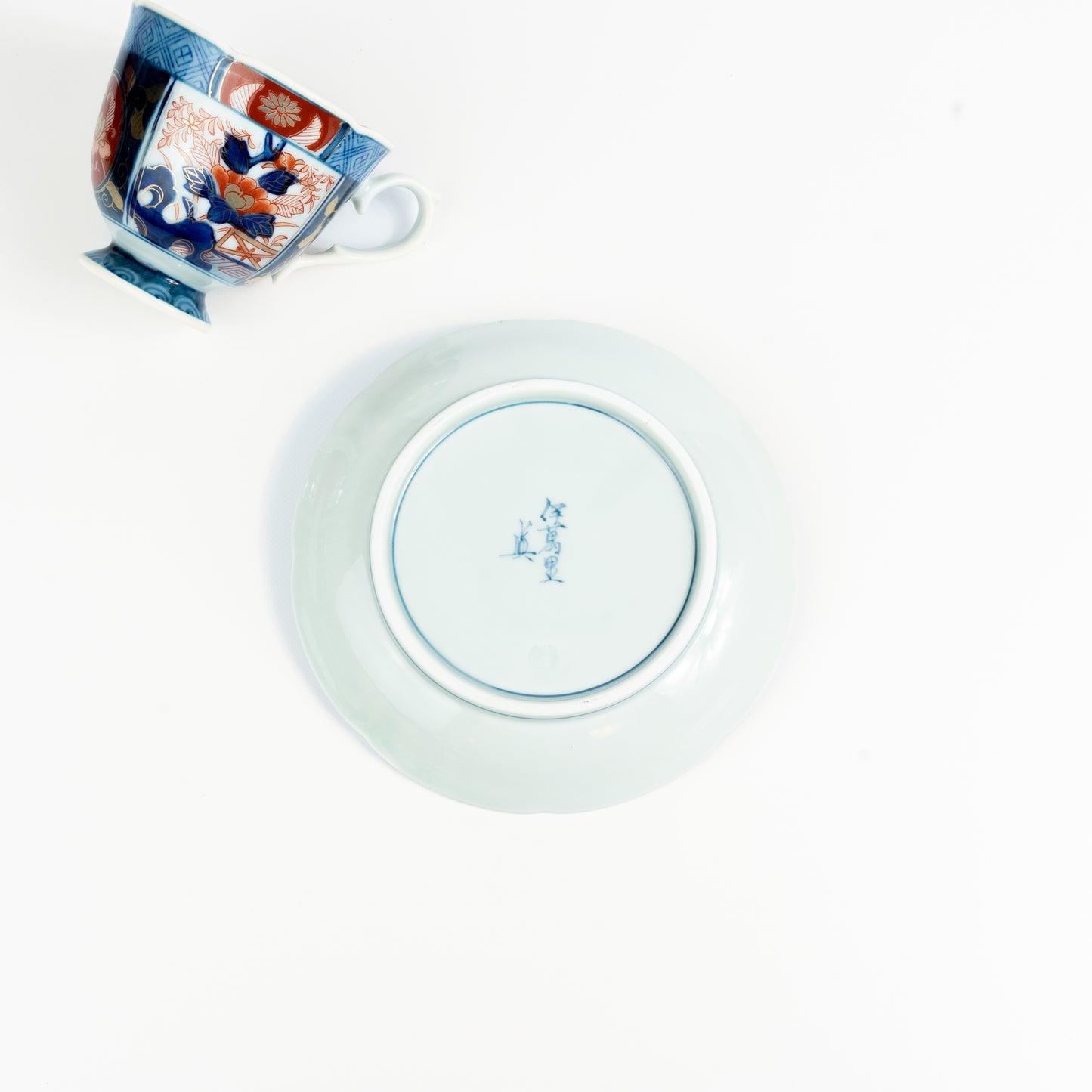 KINSAI BOTAN Coffee Cup and Saucer (Red)