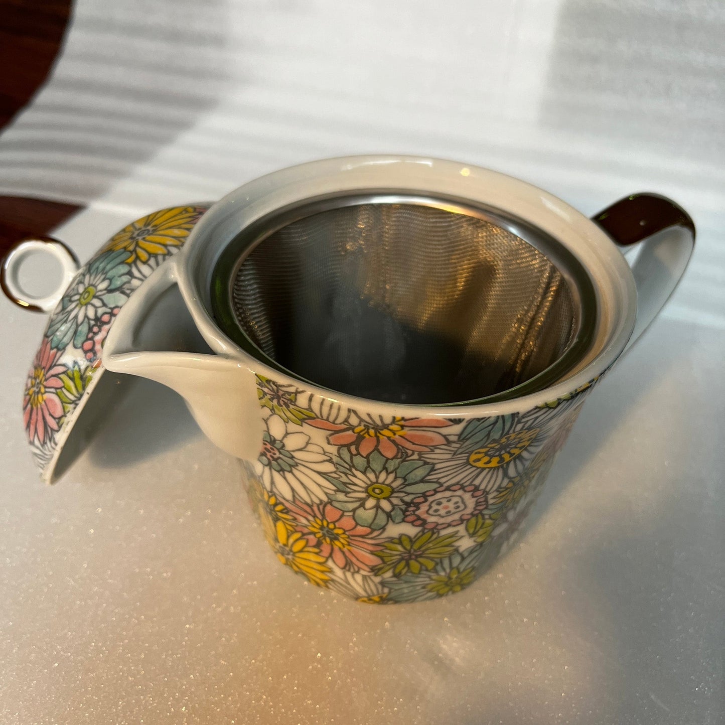Wide mouth pot (with U tea strainer) Teyer (Florence)
