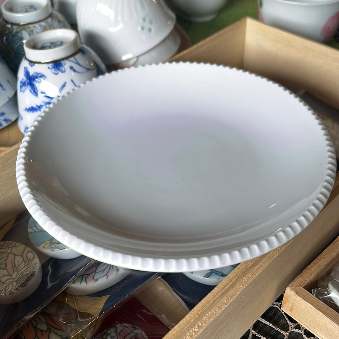 有田焼　華楽窯　青紫装飾の陶磁器皿6枚セット 有田焼華楽窯青紫装飾の陶磁器皿6枚セット